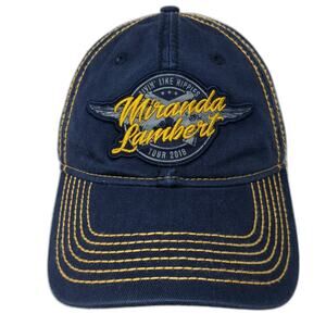 Miranda Lambert Snapback Cap Blue One Size Adjustable Embroidered Vented Holes